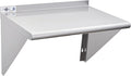 Profeeshaw NSF Stainless Steel Shelf 18” x 24” 300 lb Commercial Shelves Wall Mounted Metal Shelving with Backsplash and 2 Brackets for Restaurant Bar Utility Room Kitchen and Garage