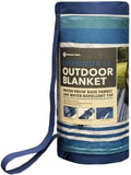 Member's Mark Outdoor Blanket Oversize 8' x 8' in Blue Stripe