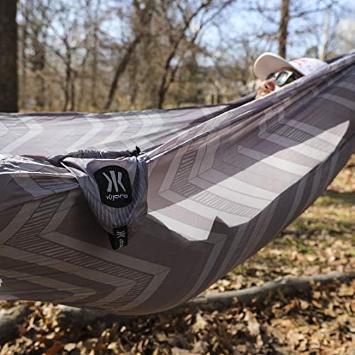 Kijaro Lightweight Hammock – Perfect Backpacking Hammock Portable Hammock &amp Camping Hammock – Holds Up to 300lbs – Various Outdoor Hammock Colors &amp Patterns