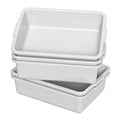 8 L Plastic Bus Tubs Commercial Bus Tub Tote Box Light Gray 5 Packs
