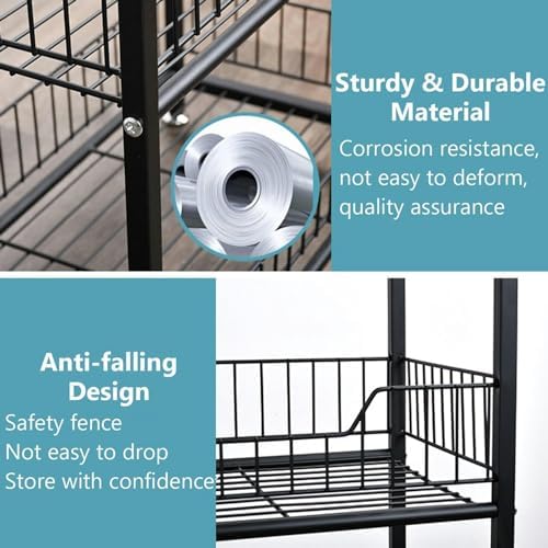 Store Display Rack Wall Mounted Storage Rack Supermarket Convenience StoreSupermarket Display Rack for Vegetables Snacks &amp Beverages - Versatile Utility Shelf with Removable Hooks Stylish