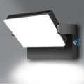 ledmo 150W LED Flood Light Outdoor 18000LM 5000K Super Bright Dusk to Dawn Photocell LED Wall Pack 360 ° Adjustable IP65 Commercial Exterior Wall Large Area Lighting Hardwired