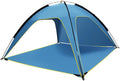 Mikikit 1Pc Quick Opening Camping Tent Shelter Lightweight Beach Canopy Mat Portable Outdoor Tarp for Hiking Picnic and Family Use Durable UV Protection Removable Base