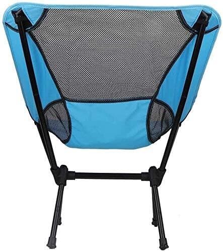 Lahomie Portable Camping Chair Heavy Duty Folding Beach Chair Lightweight Picnic Chair with Carry Bag Supports Up to 100kg Blue