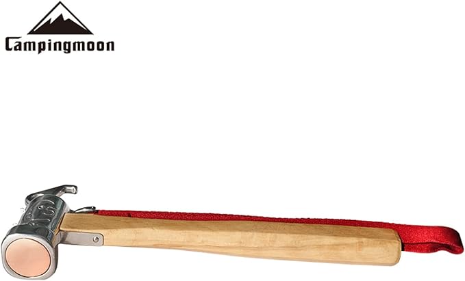 Camping Moon Premium Peg Hammer 1.5 lb Made of Martensitic Stainless Steel 420J2 Pure Copper Head Oussia C5 NEW