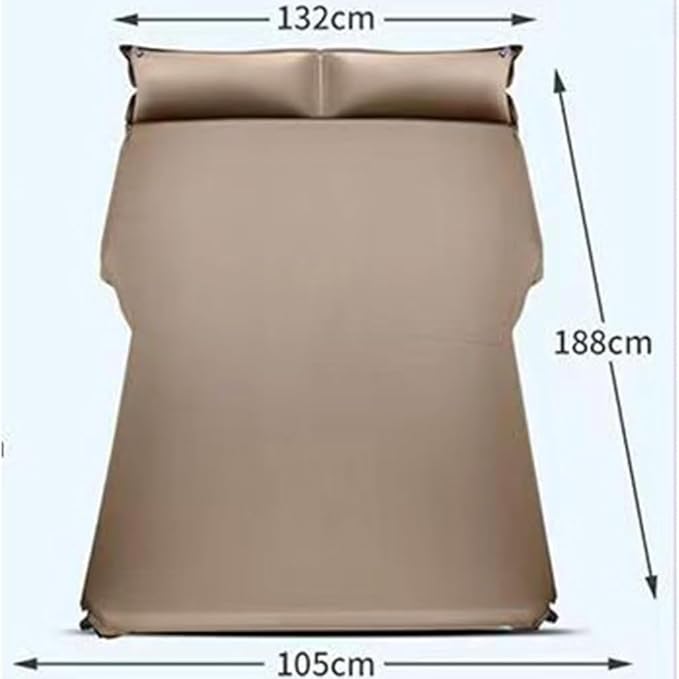 Car bed for Chevrolet Trax 2014-2022 Outdoor Camping Travel Portable Sleeping Pad AdjustableWear Resistant(C-brown)