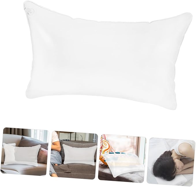 Inflatable Pillow Insert Portable Water Resistant Cushion for Camping Travel Compact Folding Design for Outdoor Office Use