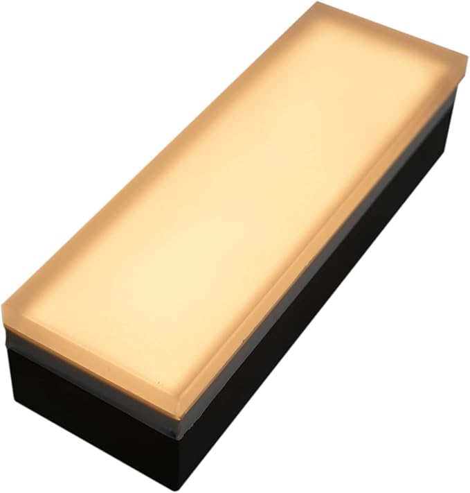 LUMENGY Paver Light 3x9 Inch (2.95x8.85) 2700K Warm White Glare-Free Brick Lighting for Driveways Walkways Pool Decks and Patios 12V Hardwired IP67 Waterproof Drive-Over Rated