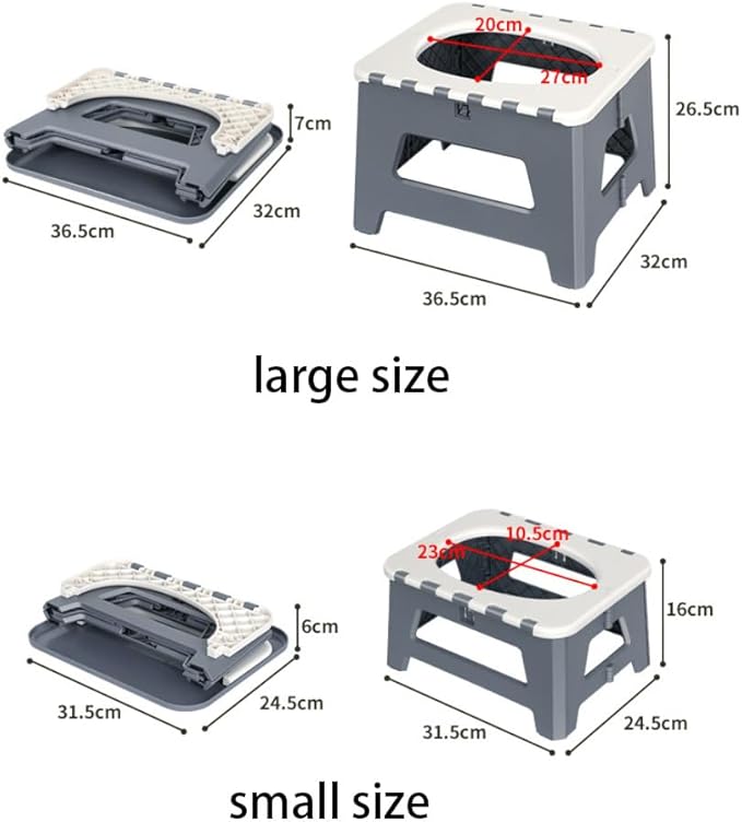 Portable Potty Camping Toilet Emergency Toilet for Car Foldable Stool Portable for Outdoor Camping Fishing Traffic Jams