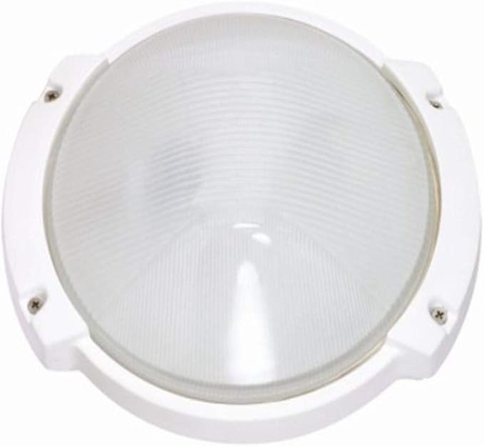 Nuvo Lighting 60/516 Contemporary Modern One Light Outdoor Wall Mount from Die Cast Bulk Heads Semi Gloss White Collection in White Finish