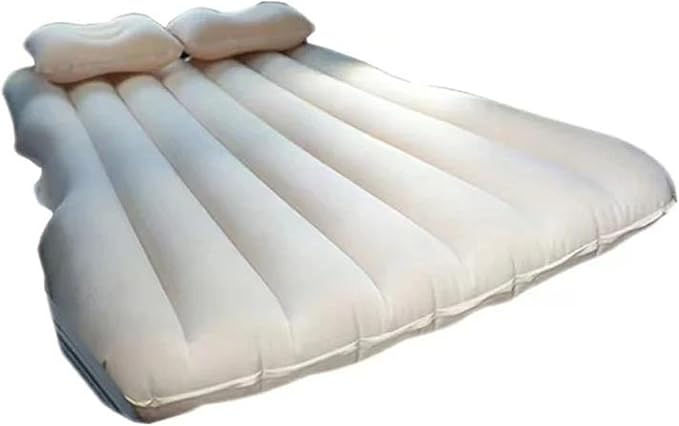 Car Inflatable Mattress SUV Car Camping Sleeping Mat Foldable Anti-Fall Design Wavy Stripes Comfortable Mattress 72 Hours Leakage Test