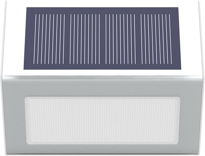 JSOT Solar Lights Outdoor for DeckWaterproof Solar Garden Lights Decorative Outside Lamp for WalkwayFence PostBackyardRailingWallPoolStepStairs 8 Lights Cool White