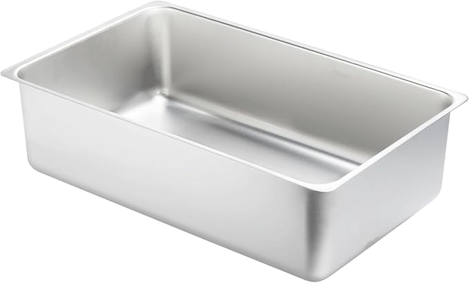 CURTA 6-Inch Deep Spillage Pan Full Size Heavy Duty 18-8 Stainless Steel NSF Listed 21 D x 13 W x 5.91 H 21 Gauge