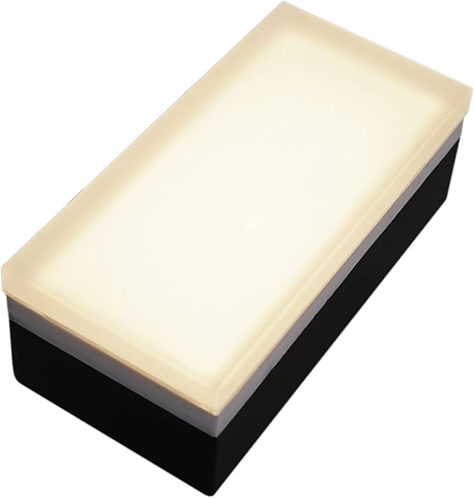 LUMENGY Paver Light 3×6 Inch (2.95 X 5.9) 2700K Warm White Glare-Free Illumination for Driveways Pathways Pool Deck &amp Patios 12V AC/DC Waterproof &amp Drive-Over Rated V2