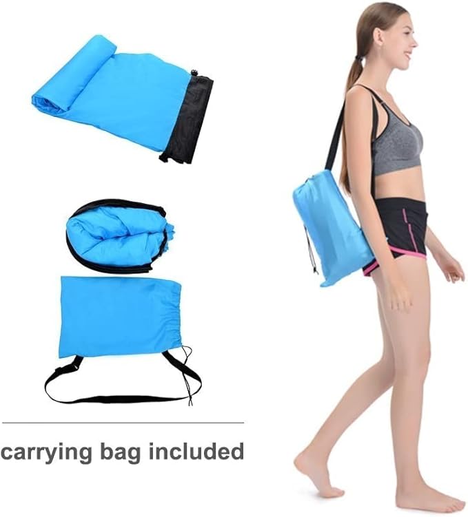 CCDXD Air Sofa Inflatable Lounger Inflatable Couch for Travelling Outdoor Camping Hiking Beach Parties Picnic Backyard Lakeside air Hammock Inflatable Lounger for Adults (Green)
