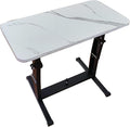 RV Folding Table Collapsible Table Folding Camping Table Push-Pull Lift Dining Tables Removable RV Table for Patio Yacht Caravan Outdoor Beach Indoor (Color : White)