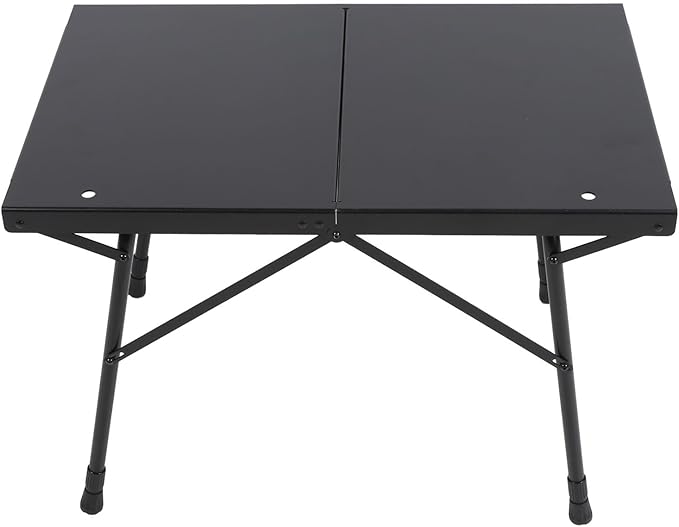 Camping Table Folding Portable Camp Side Table with Adjustable Height Aluminum Alloy Lightweight Camping Table for Outdoor Picnic BBQ Cooking