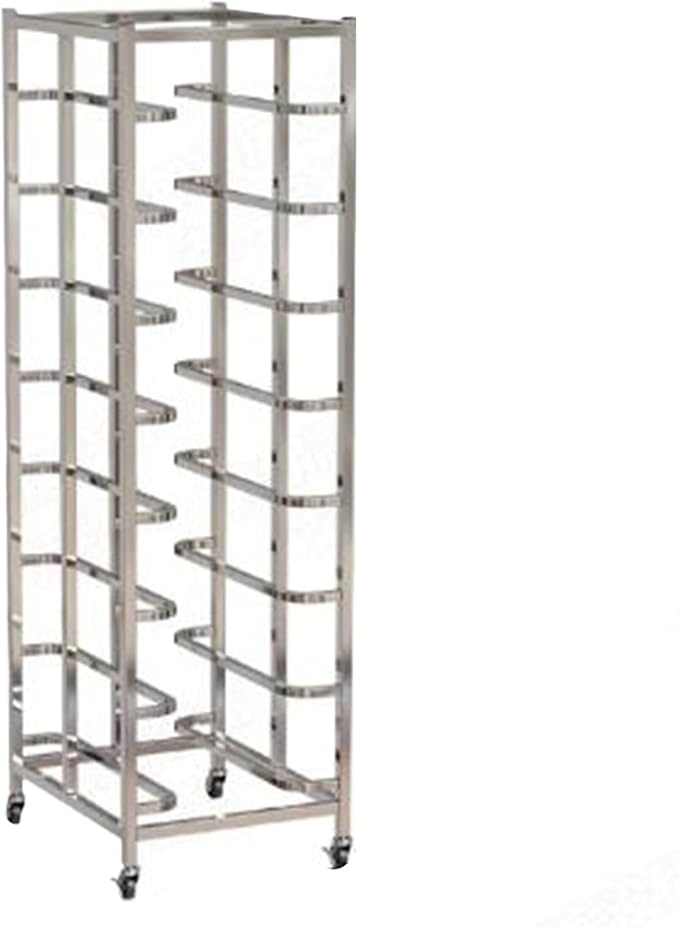 Quick Rack for Baking PansStainless Steel 8-Tier Bread Pan Rack - Commercial Countertop Baking Tray for Bakeries &amp Kitchens (166x60x46cm) - Heavy Duty Space-Saving Quick Access