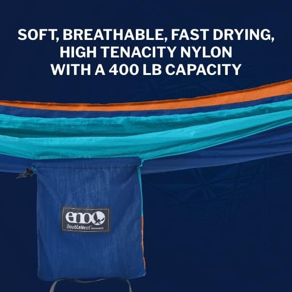 ENO Eagles Nest Outfitters DoubleNest Lightweight Camping Hammock 1 to 2 Person Special Edition Colors ATC