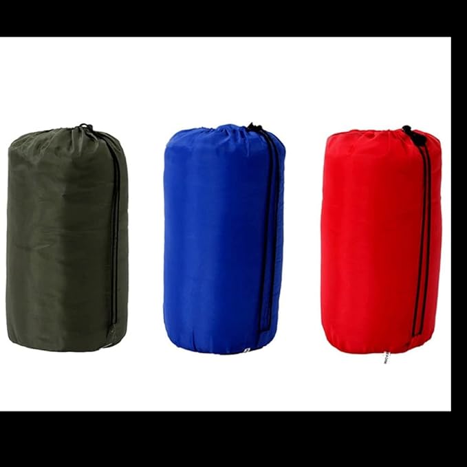 Sleeping Bag with Compression Sack Envelope Portable and Lightweight for 3-4 Season Camping Hiking Traveling Backpacking and Outdoor Activities (Single)