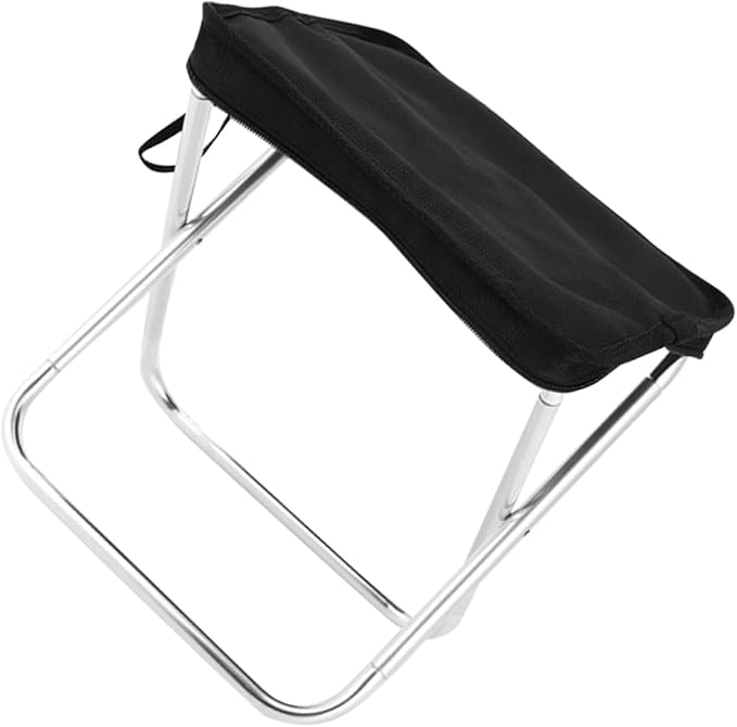 Folding Stool for Camping Portable Outdoor Bench Padded Seat Light Weight and Compact for Traveling