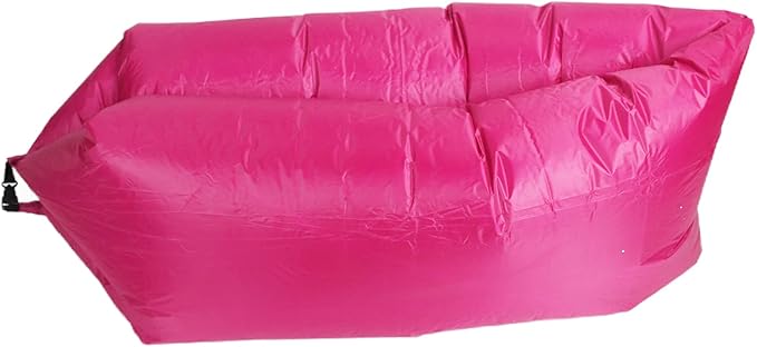 Yosoo Health Gear Air Sofa Rose Red Portable Foldable Air Sofa Matress with Storage Bag for Outdoor Camping Beach Part 240x70cm