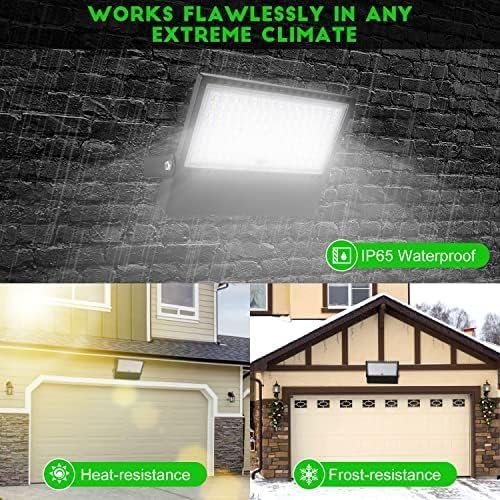 Juyace 240W LED Stadium Lights Outdoor 1500 Watt Equivalent Wider Lighting Angle Led Flood 100-277V 36000LM 5000K Daylight Commercial Arena for Sports Fields and Court (3 Pack)