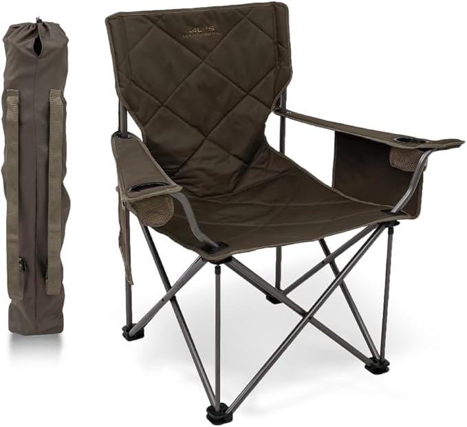 ALPS Mountaineering King Kong Camping Chairs for Adults with Mesh Cup Holders and Pockets Built Durable and Reliable with Compact Foldable Steel Frame