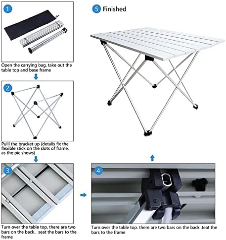 Ultralight Portable Folding Camping Table Compact Tables with Carrying Bag for Outdoor Camping Hiking Picnic