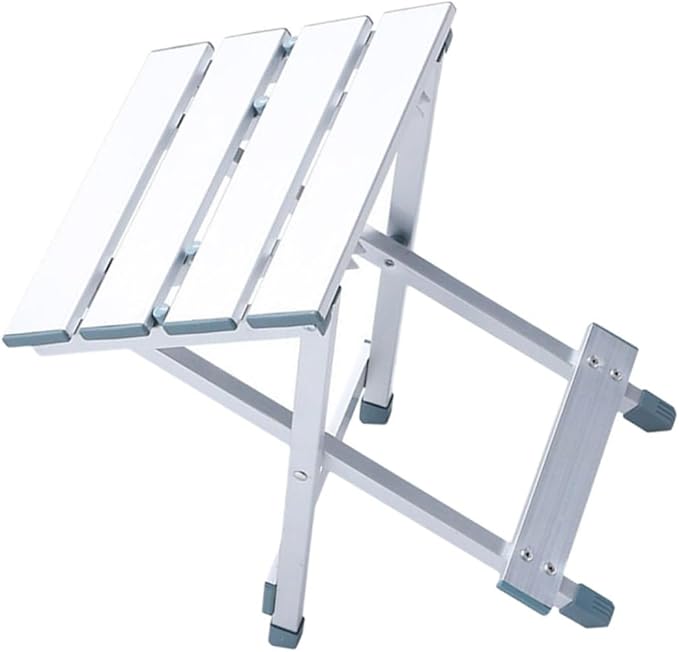 1Pc Lightweight Folding Stool Aluminum Alloy Design for Outdoor Camping Garden Fishing and Picnics Compact Portable with Weatherproof Surface