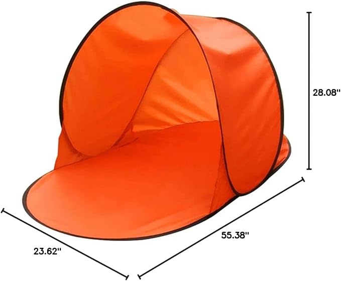 Up Beach Tent Portable Outdoor Beach Shade Tent UPF 50 Beach Shelter Easy Setup Windproof Waterproof Beach Canopy Beach Shell Sun Beach Tent Sun Shelter (B)