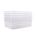 6-Pack 6-Inch Deep Clear Polycarbonate Food Pans - Full Size Commercial Hotel Pans (20.9 x 12.8) 20.6 Qt Capacity NSF Certified for Restaurants Hotels &amp Catering