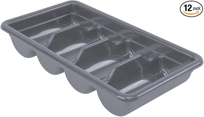 Quantum Storage Systems FSB-20113GY Bussing Tub 20-7/16 W x 11-3/8 D x 3-3/4 H Polypropylene Gray NSF