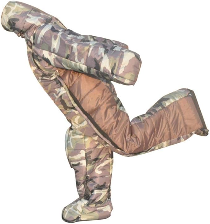 Full Body Wearable Sleeping Bag with Legs for Outdoor Use Multicolor M