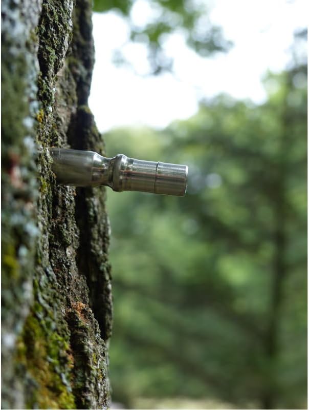 5/16 Stainless Steel Maple Tubing Spouts – Premium Tapping Spiles for Collecting Sap &amp Making Maple Syrup (10)