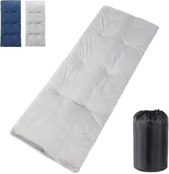 Sleeping Cot Pads (75 x 28) with Elastic Straps Portable for Outdoor &amp Hiking Cotton Soft Thick Camping Cot PadWaterproof