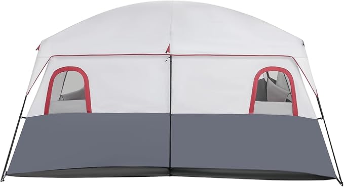 8-12 Person Outdoor Camping Tent 2 Room Portable Cabin Huge Tent with Carrying Bag Large Multi Room Family Tents for Camping Picnics Backpacking Hiking Car Traveling
