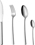 Utensil Sets for 4 Stainless Steel Silverware Set Luxury Cutlery Sets for Camping Afternoon tea Hotel Dishwasher Safe