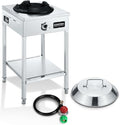 Concord Professional Vortex Burner Stainless Steel Commercial Wok Range Single Burner Outdoor Propane Stove. Great for Stir Fry Outdoor Kitchen Asian Cuisine