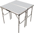 Coleman 4-in-1 Outdoor Folding Table Lightweight Camping Table with 3 Adjustable Heights &amp Carry Handle Great for Patio/Deck Camping Tailgating &amp More