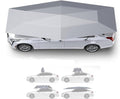 Fully Automatic Car Tent Umbrella Car Roof Top Sun Shade Cover with Remote Control Retractable Folding Movable Carport Pop Up Shelter Waterproof All Weather Car Protection Silver-4.8m/189