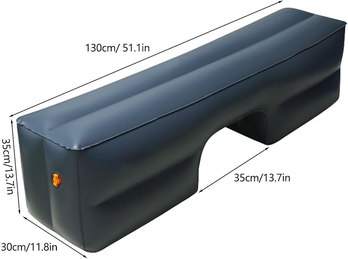 Inflatable Gaps Pad – Vehicle Air Mattress Auto Seat Cushion | Travel Sleeping Pad for Cars and SUV Inflatable Backseat Bed for Camping Rest Aid for Journeys and Long Travel Hours