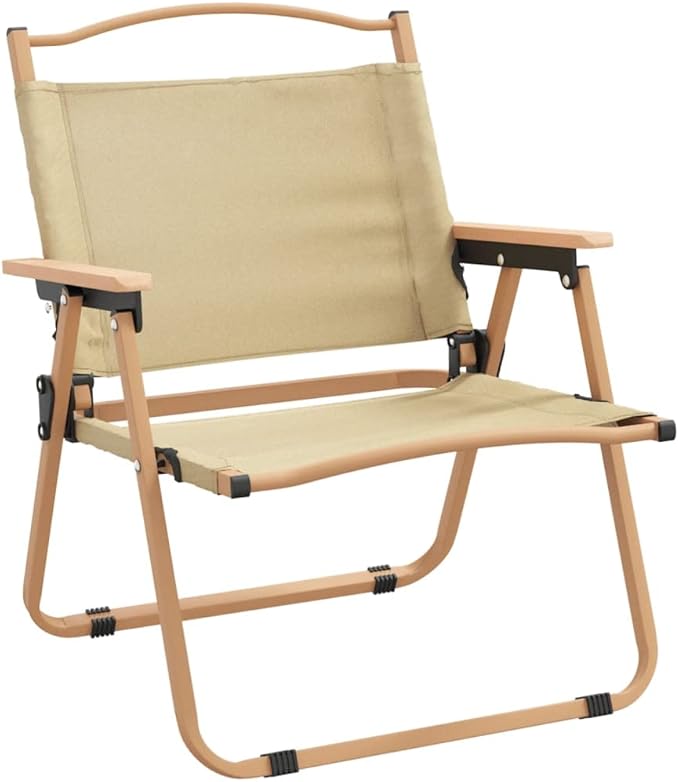 2-Pack Folding Outdoor Chairs 500D Oxford/Steel Frame 16.9×21.3×23.2 in Water-Resistant for Garden Balcony Beach