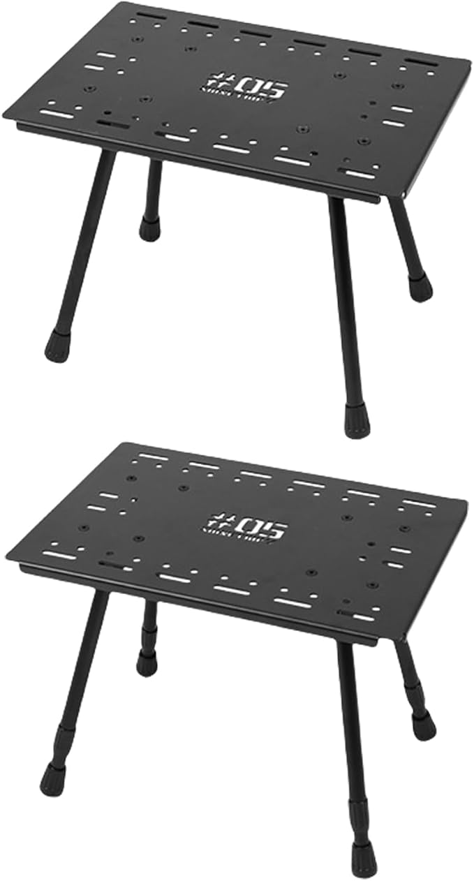 Guojiang Multifunctional Outdoor Camping Desk Adjustable Barbecue Desk Folding Table Portable Aluminum Alloys Folding Chair