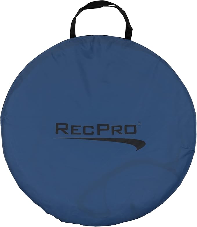 RecPro Portable Pop Up Privacy Tent | Changing Room Toilet Shower Rain Shelter for Camping &amp Beach | Includes Carry Bag Ground Cover and rain Cover