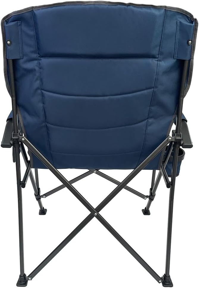 Heavy Duty Oversized Camping Chair - Supports up to 400 lbs - Perfect for Camping Lawn and Outdoor Activities - Folds Compactly into Included Carry Bag
