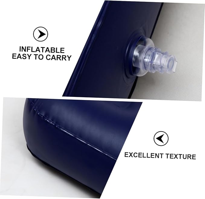 1Pc Inflatable Camping Air Mattress Bed Foldable Single Cushion for Outdoor Use Durable Sleeping Mat with Honeycomb Design for Travel and Easy Storage