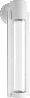 Progress Lighting Z-1030 LED Collection 1-Light Clear Glass Modern Outdoor Medium Wall Lantern Light White
