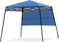 Fireflowery 7’ x 7’ Pop Up Canopy Tent Portable Shelter Canopy w/Backpack Outdoor Instant Canopy Tent Lightweight &amp Compact for Hiking Fishing Camping Picnic (7'x7' Base 6'x6' top)