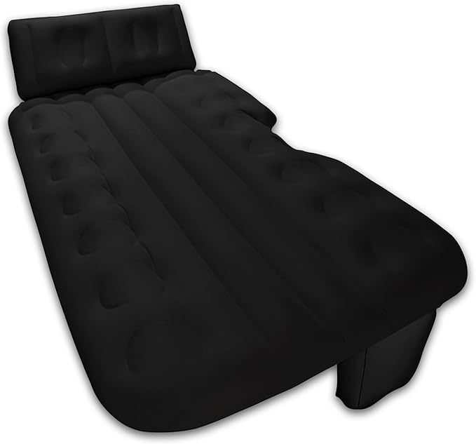 Car Back Seat Air Mattress Compatible with Nissan Rogue SL SUV 2017-2025 Inflatable SUV Mattress with Pillow Portable Travel Camping Sleeping Pad for CarBlack